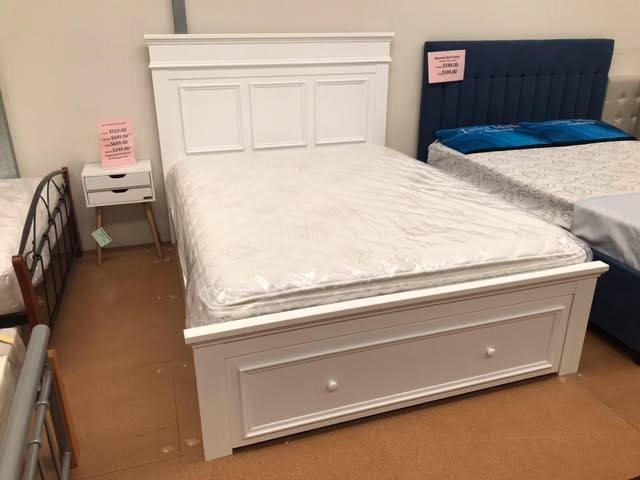 Charlotte Double Bed Frame with Foot End Draw